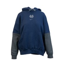 Women's Nike U-State Colorblock Hoodie Navy and Gray